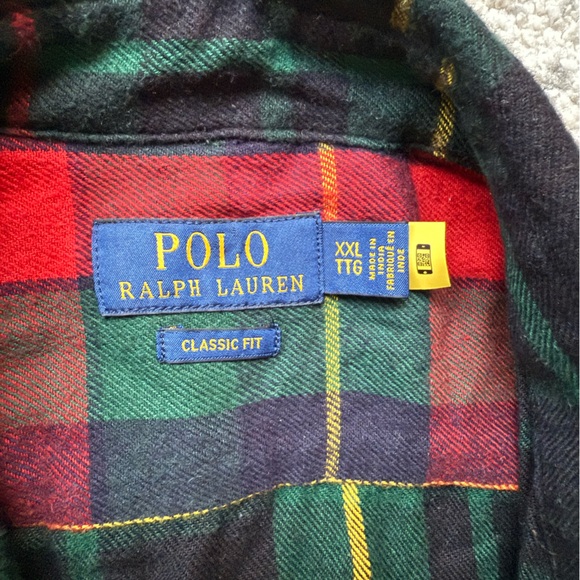Polo Ralph Lauren Classic Fit Plaid Flannel Shirt - Picture 7 of 9